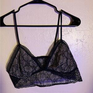 Victorias Secret Elegant Black Lace Bralette